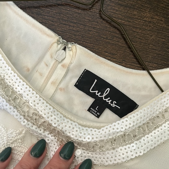 Lulu’s sequin & embroidered bodycon dress *WORN ONCE* - Picture 6 of 7